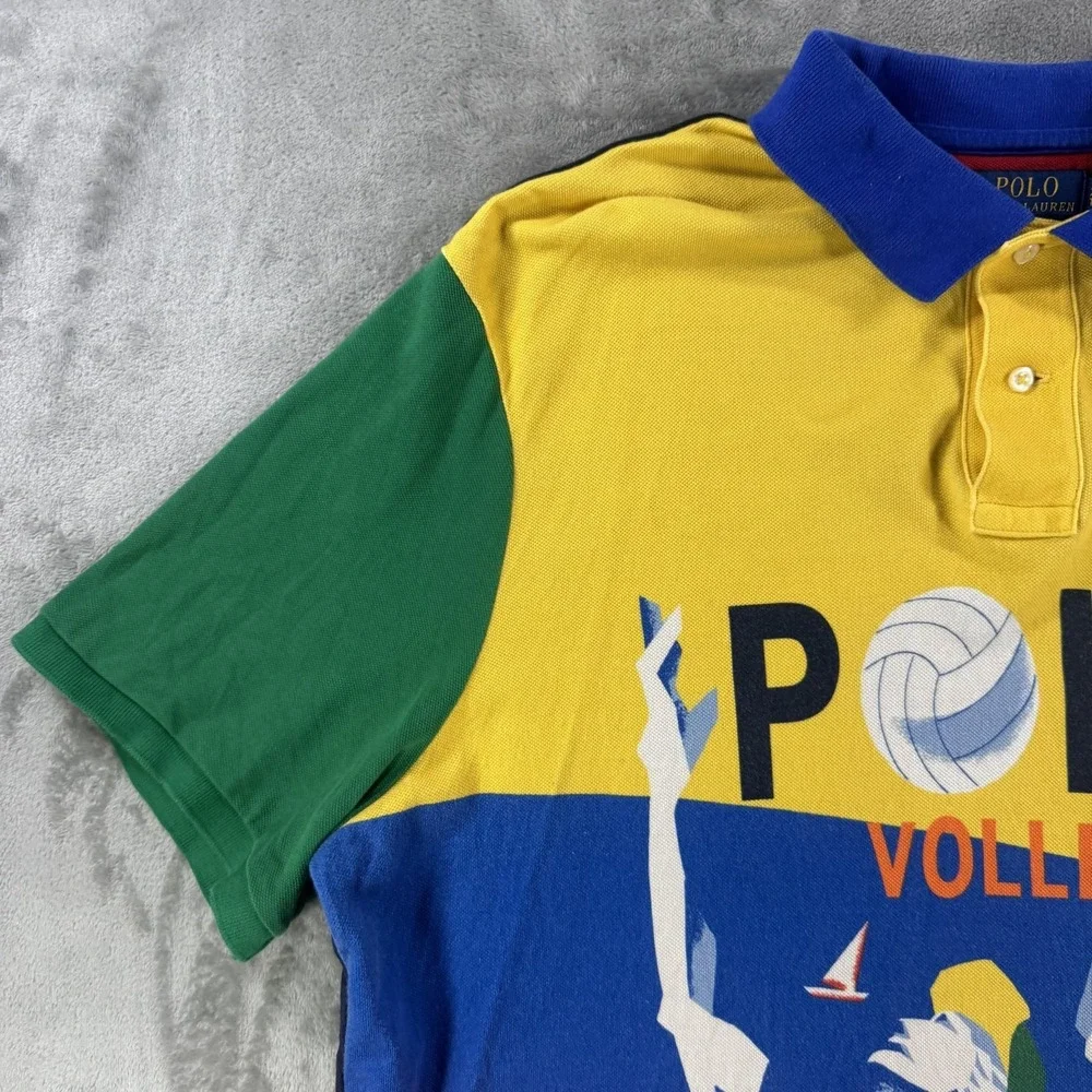 Polo Ralph Lauren Polo Beach Vollyball Shirt Mens XL Graphic Classic Fit